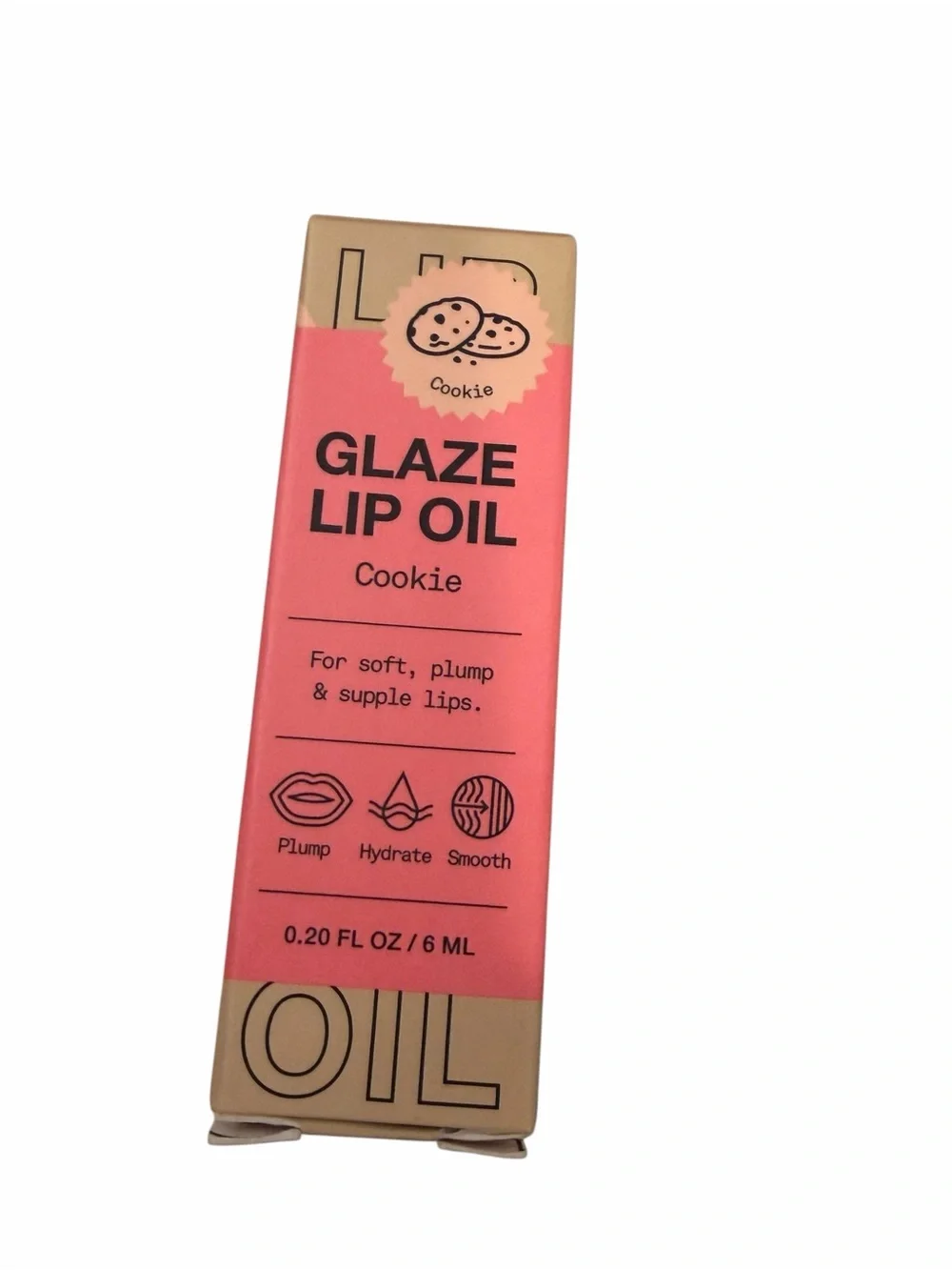 INNBEAUTY‎ Project Glaze COOKIE Flavored Nude Lip Oil Gloss NEW Plump Hydrate